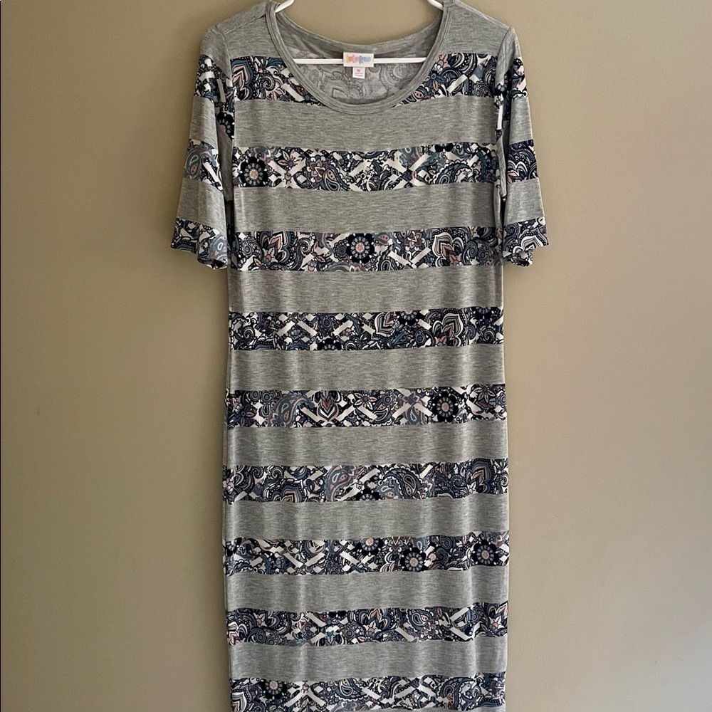 LuLaRoe Julia Dress Medium